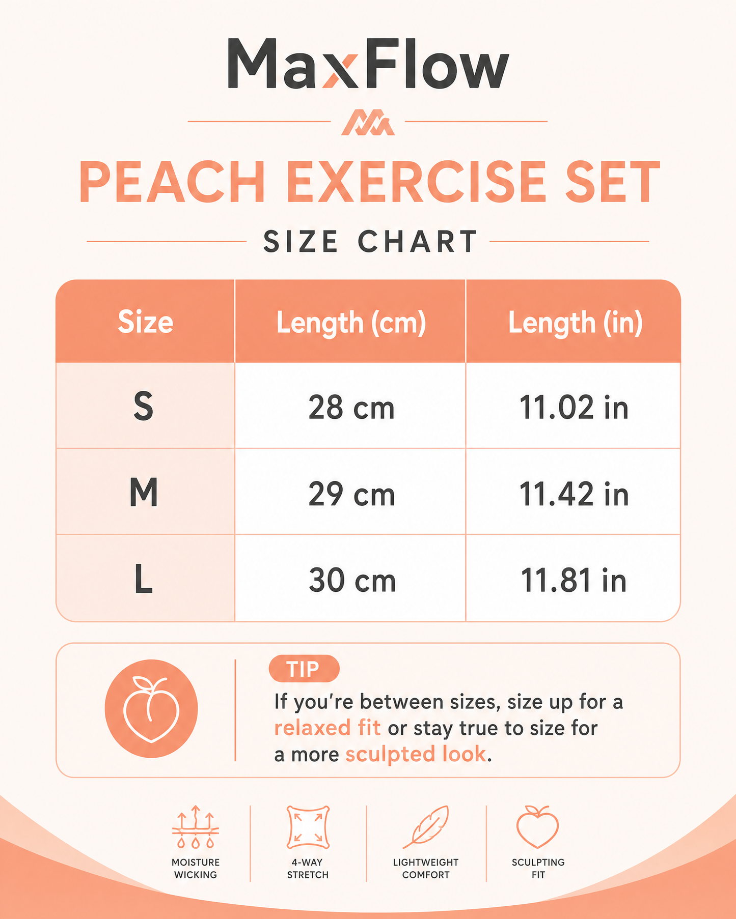 MaxFlow | Peach High-Waist Yoga Set